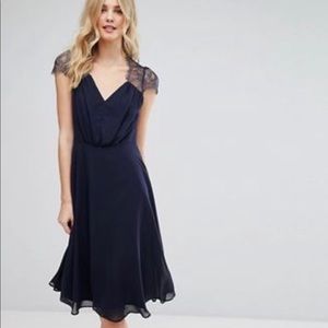 ASOS Tall Katie Lace Midi Dress